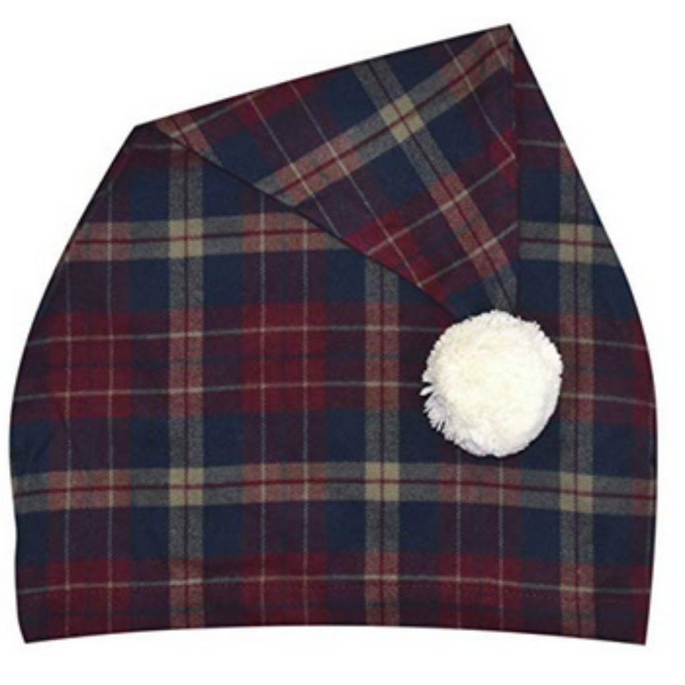 Lee Valley, Ireland - Men's Night Cap Unisex Maroon Check Tartan